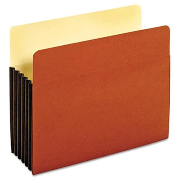 Globe-Weis Globe-Weis 63274 Drop Front Expanding File Pocket- Top Tab- 5 1/4&quot;- Letter- Brown- 10/Box 63274